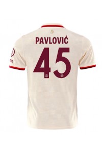 Bayern Munich Aleksandar Pavlovic #45 Jalkapallovaatteet Kolmaspaita 2024-25 Lyhythihainen